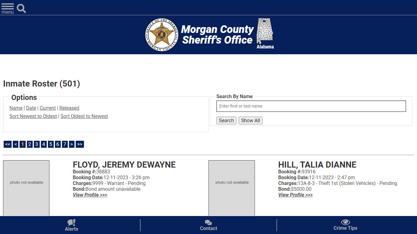 Inmate Roster - Current Inmates Booking Date Descending - Morgan County ...